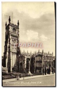 Postcard Old Cirencester Church From SW