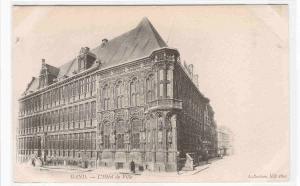 L'Hotel de Ville Gand Ghent Belgium 1905c #1 postcard