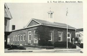 MA, Manchester, Massachusetts, Post Office, Merrimack Post Card