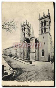 Old Postcard Montpellier La Cathedrale