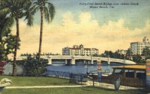 Indian Creek - Miami Beach, Florida FL Postcard