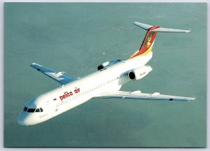 Airplane Postcard Pelita Air Services Airlines Indonesia Fokker 100 PK-PJN DQ3