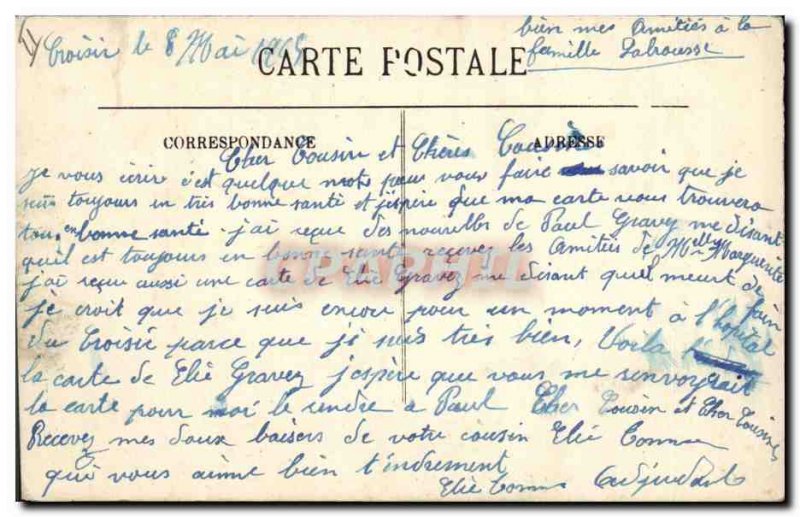 Old Postcard Hotel Post and Telegraphs Baule