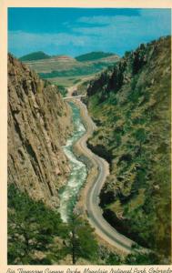 Big Thompson Canyon Rocky Mountain National Park Colorado Postcard