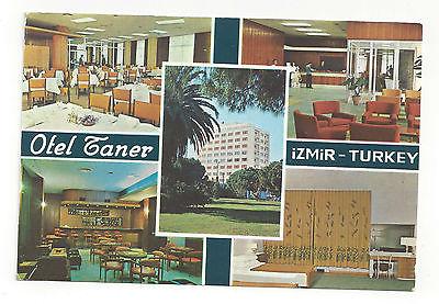 Turkey Izmir Hotel Taner Vintage Multiview Postcard Continental 4X6