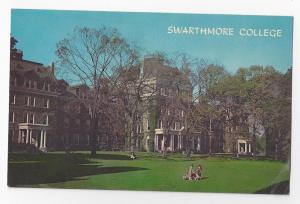 PA Swarthmore College  Parrish hall University Postcard