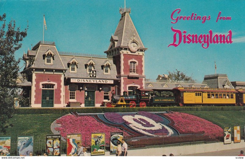 DISNEYLAND, PU-1964; Floral Mickey Mouse, Disneyland Depot