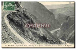 Old Postcard Dauphine Line of Passage Mure Rivoire Pic on the Drac and mt needle