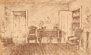 Edgar Allan Poe Parlor in Rose Covered Cottage - Philadelphia, Pennsylvania P...