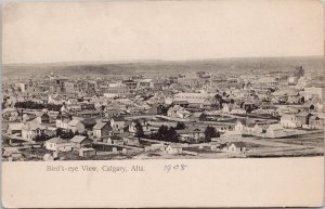 Calgary Alberta Birdseye AB c1908 #213 DJY & Co Postcard H37