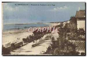 Old Postcard Chatelaillon Prospect Boulevard and the Beach