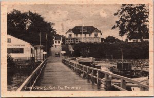 Denmark Svendborg Parti fra Troense Vintage Postcard C262