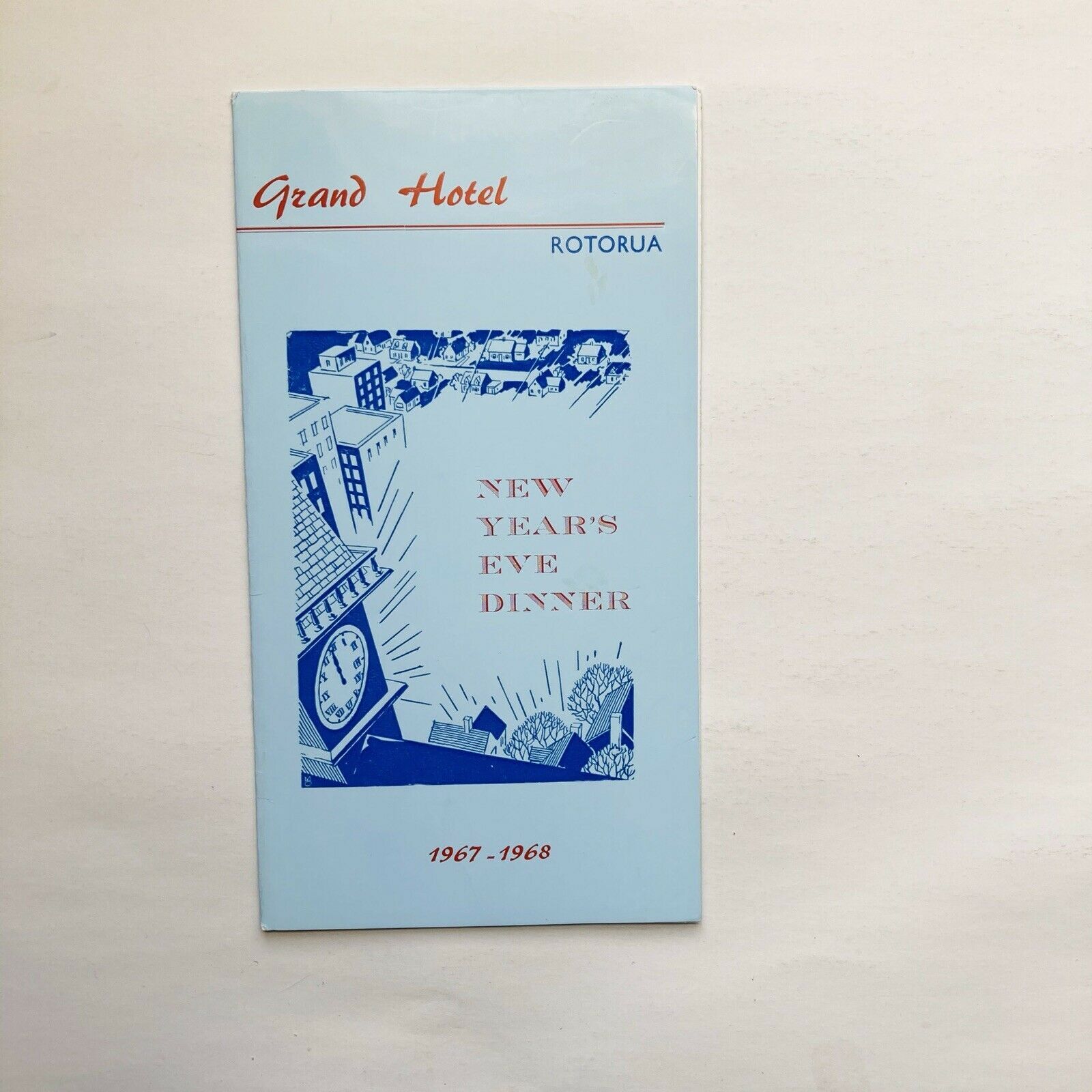 Vintage 196768 New Years Eve Dinner Menu Grand Hotel Rotorua New