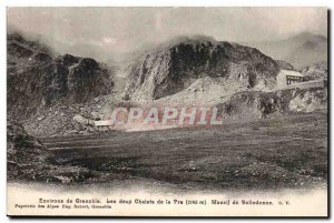 Near Grenoble Old Postcard Both cottages Pra Belledonne