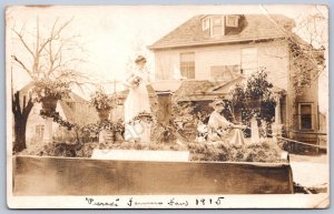 K36/ Columbia Missouri RPPC Postcard c1910 Farmers Fair Parade Float 397