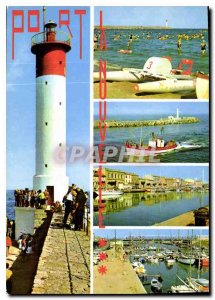 Postcard Modern New Port la Jetee and the Lighthouse