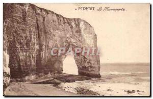 Etretat Old Postcard The Manneporte