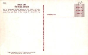 Loring Park Loring Park  - Minneapolis, Minnesota MN Postcard