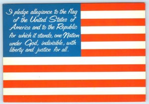 PLEDGE OF ALLEGIANCE ~ American Flag PATRIOTIC U.S. Flag  4x6 Postcard