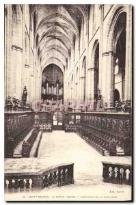 Postcard Old Saint Maximin la Sainte Baume inside the Basilica Organ