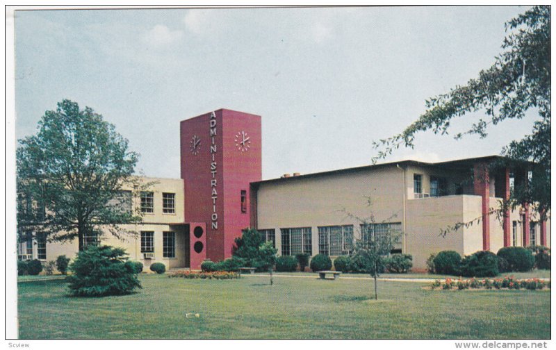 GREENVILLE, South Carolina; Adminstration Building, Bob Jones University, 40-60s