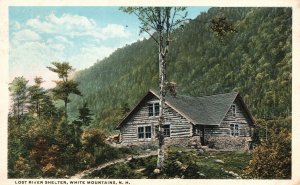 Vintage Postcard 1920's Lost River Shelter White Mountains New Hampshire NH 