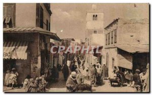 Old Postcard Tunis Tunisia Street of Dyers