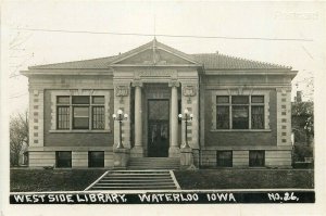 IA, Waterloo, Iowa, West Side Library, RPPC