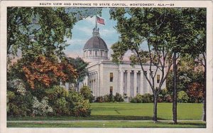 South View And Entrance To State Capitol Montgomery Alabama