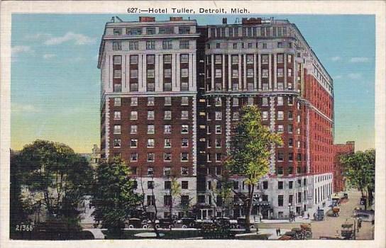 Michigan Detroit Hotel Tuller 1937