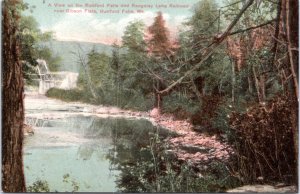 View on Rumford Falls and Rangeley Lake Railroad near Gibson Falls