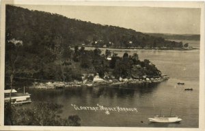 PC AUSTRALIA, CLONTARD MIDDLE HARBOUR, Vintage REAL PHOTO Postcard (b31415)