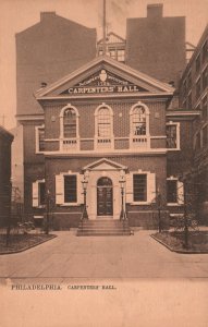 Vintage Postcard Carpenter's Hall Philadelphia Pennsylvania Raphael Tuck & Sons