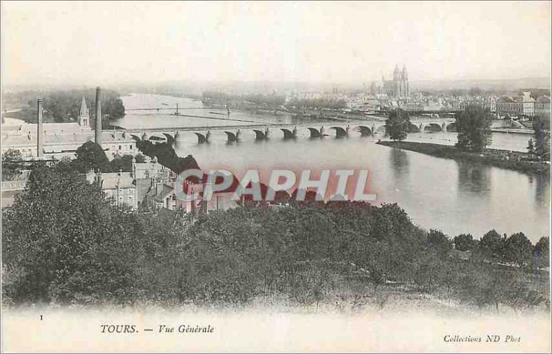 Postcard Old Tours Vue Generale