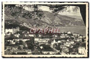 Old Postcard Menton General view taken of Cap Martin