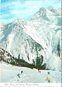 BC, Canada  HELI-SKIING~CMH Bugaboos, Cariboos, Monashees SKIERS  4X6 Postcard