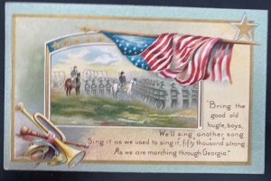 Mint USA Picture Postcard Civil War Bring The Good Old Bugle