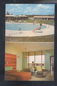 SOUTHERN PINES NORTH CAROLINA HOWARD JOHNSON MOTEL INTERIOR ADVERTISING POSTCARD