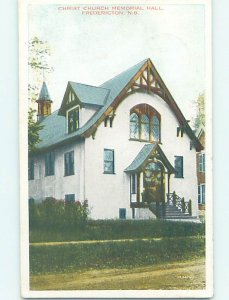 W-border CHURCH SCENE Fredericton New Brunswick NB AD1912