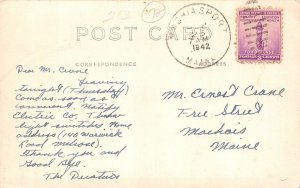 H92/ Machiasport Maine RPPC Postcard c1942 Homes Residence 30