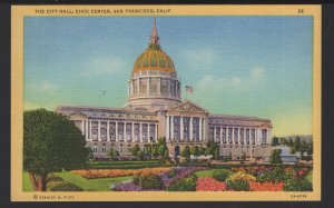 California SAN FRANCISCO The City Hall, Civic Center French Renaissance ~ Linen