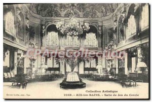 Old Postcard Aix les Bains Circle Game room