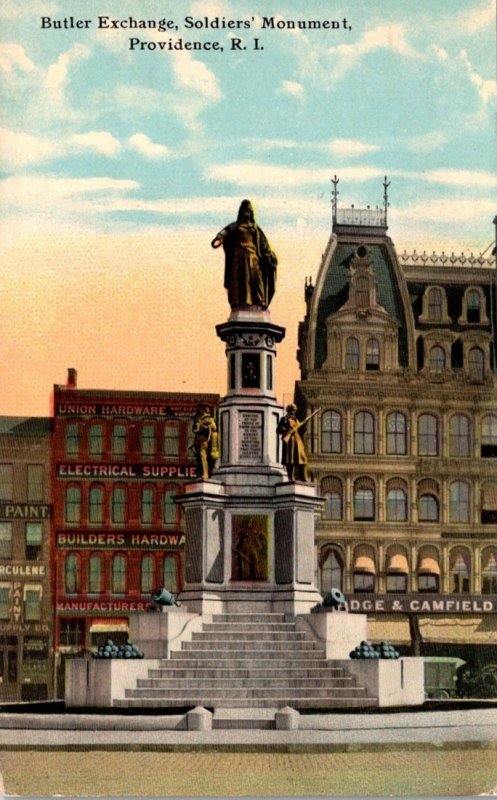 Rhode Island Providence Butler Exchange Soldiers Monument