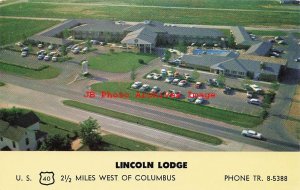 OH, Columbus, Ohio, Lincoln Lodge Motel, Aerial View, EC Kropp No 123