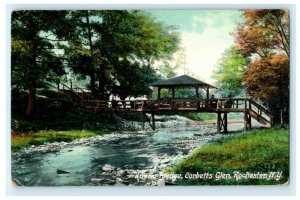 Rustic Bridge Corbetts Glen Rochester NY New York Greensboro NC Postcard 