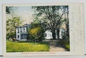Sweden Teachers Seminary Rostad c1902 Postcard I6