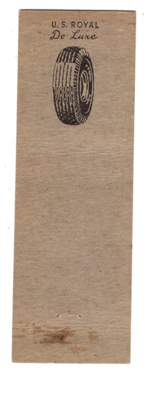 US Royal Tire Matchbook Cover, Los Angeles, California