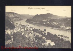 WEHLEN HERMANY SACHS SCHWEIZ REUENSTEIN GERMAN ANTIQUE VINTAGE POSTCARD