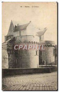 Old Postcard Nantes Chateau