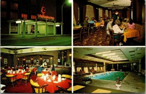 Vtg Valhalla Inn Ontario Canada Multiview Hotel Restaurant Pool Postcard